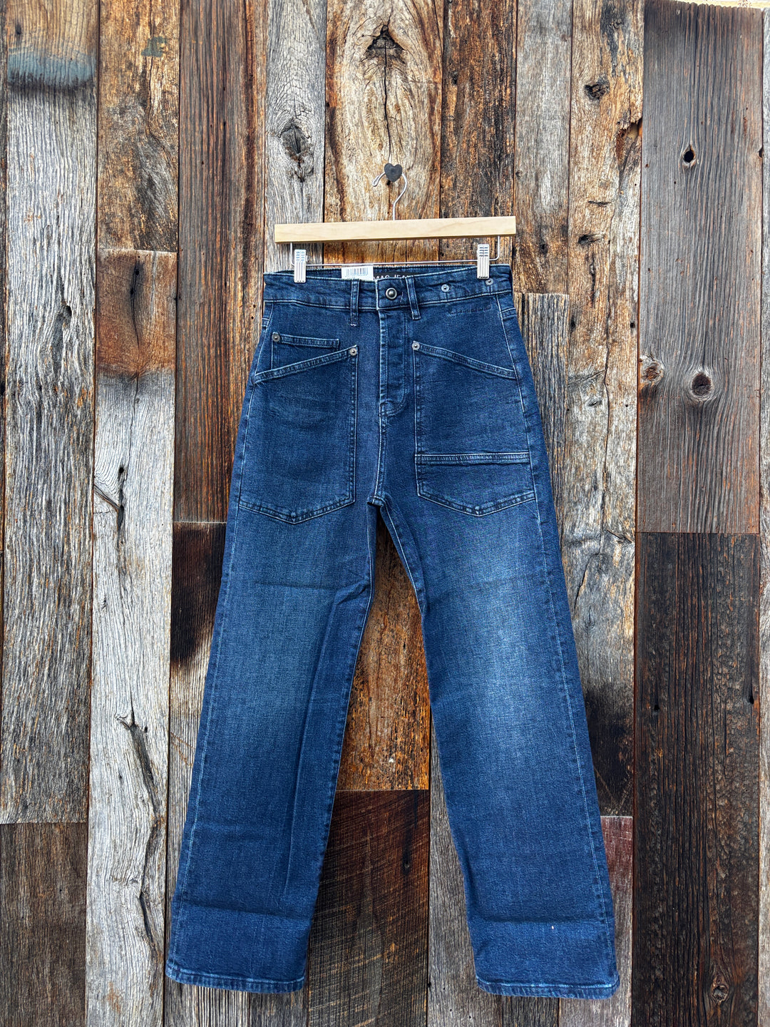 MAC Baggy Straight Leg Jeans Blue Vintage