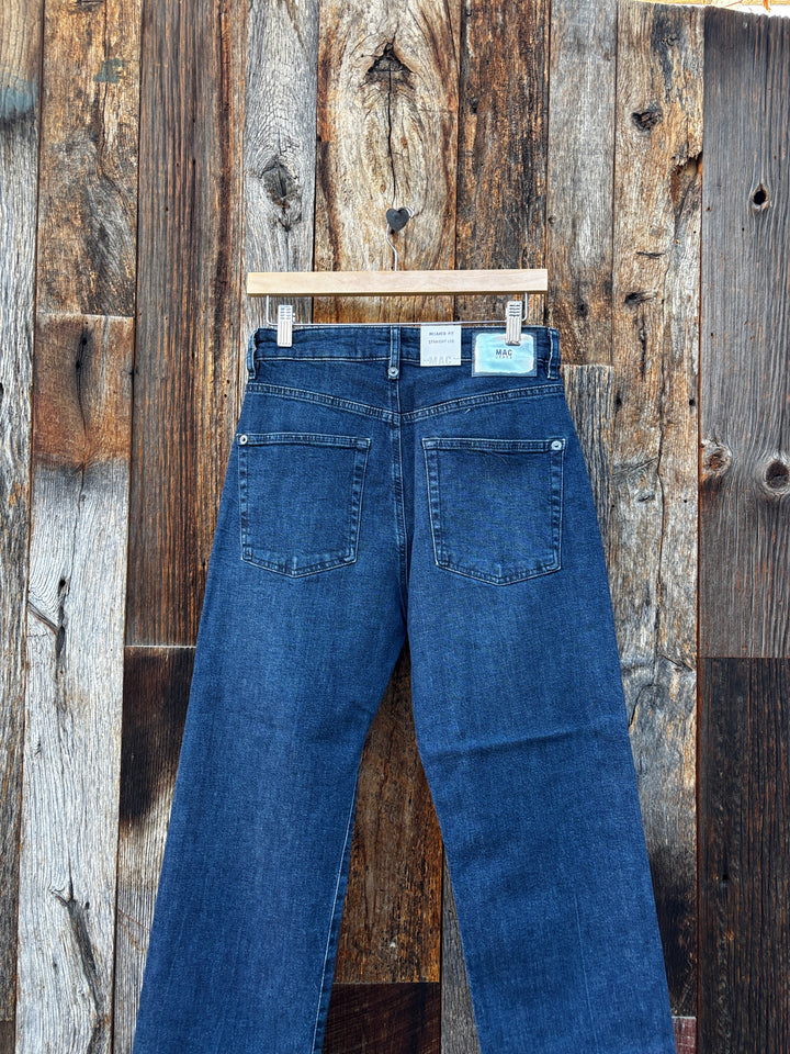 MAC Baggy Straight Leg Jeans Blue Vintage