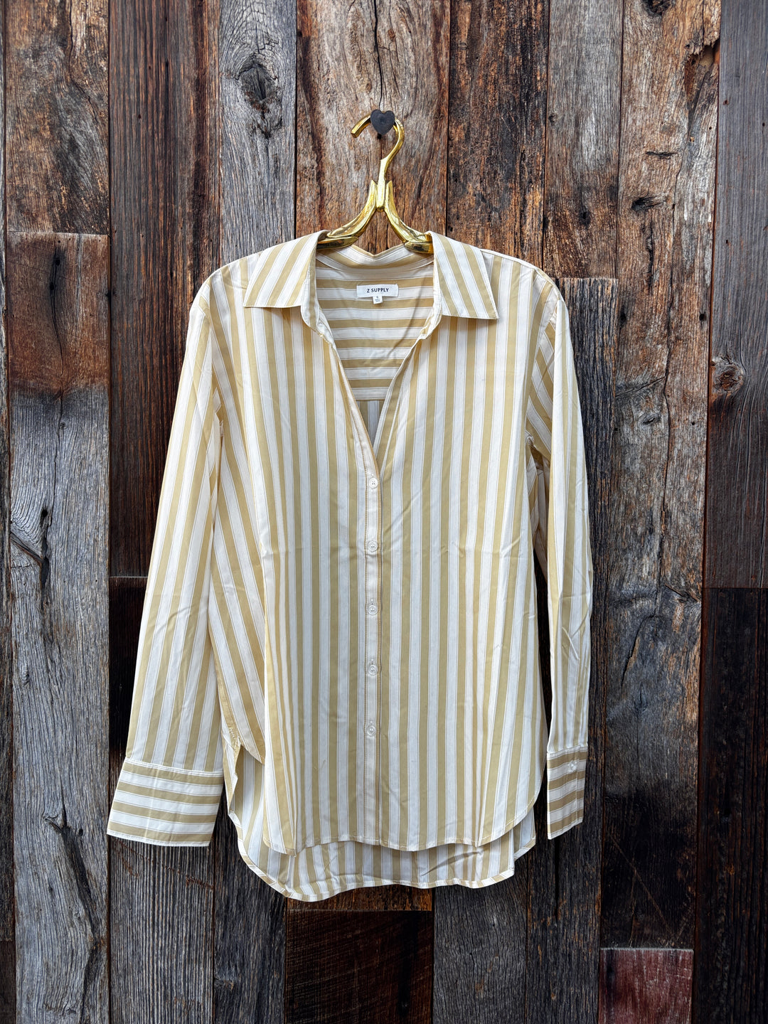 Z Supply Golden Haven Button Up Golden Sage