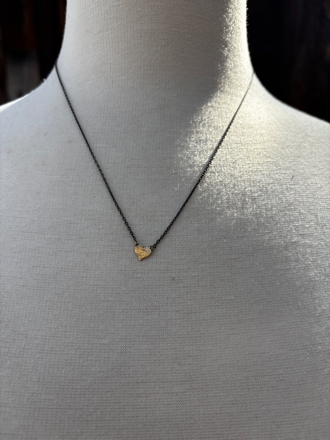 CLP 14K Tiny Gold Heart on SS Chain