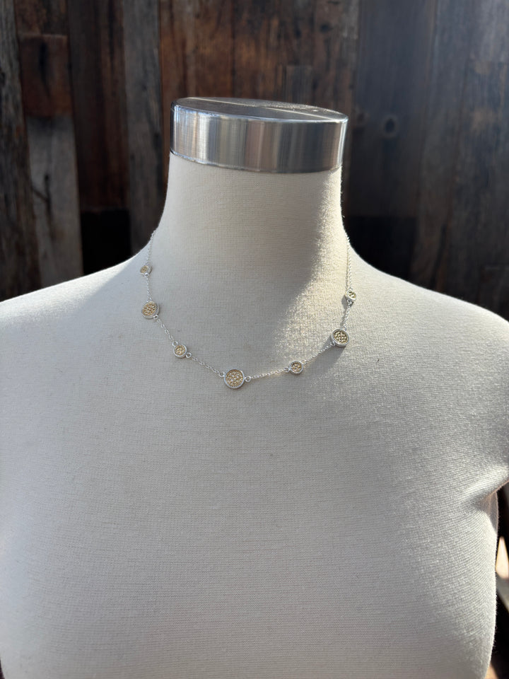 Anna Beck Classic Station Necklace- Gold/Silver