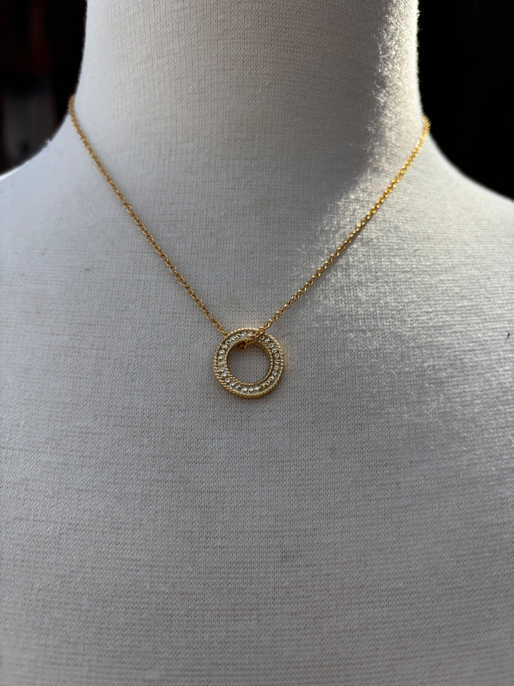 Anna Beck Circle of Life Open "O" Charity Necklace Gold