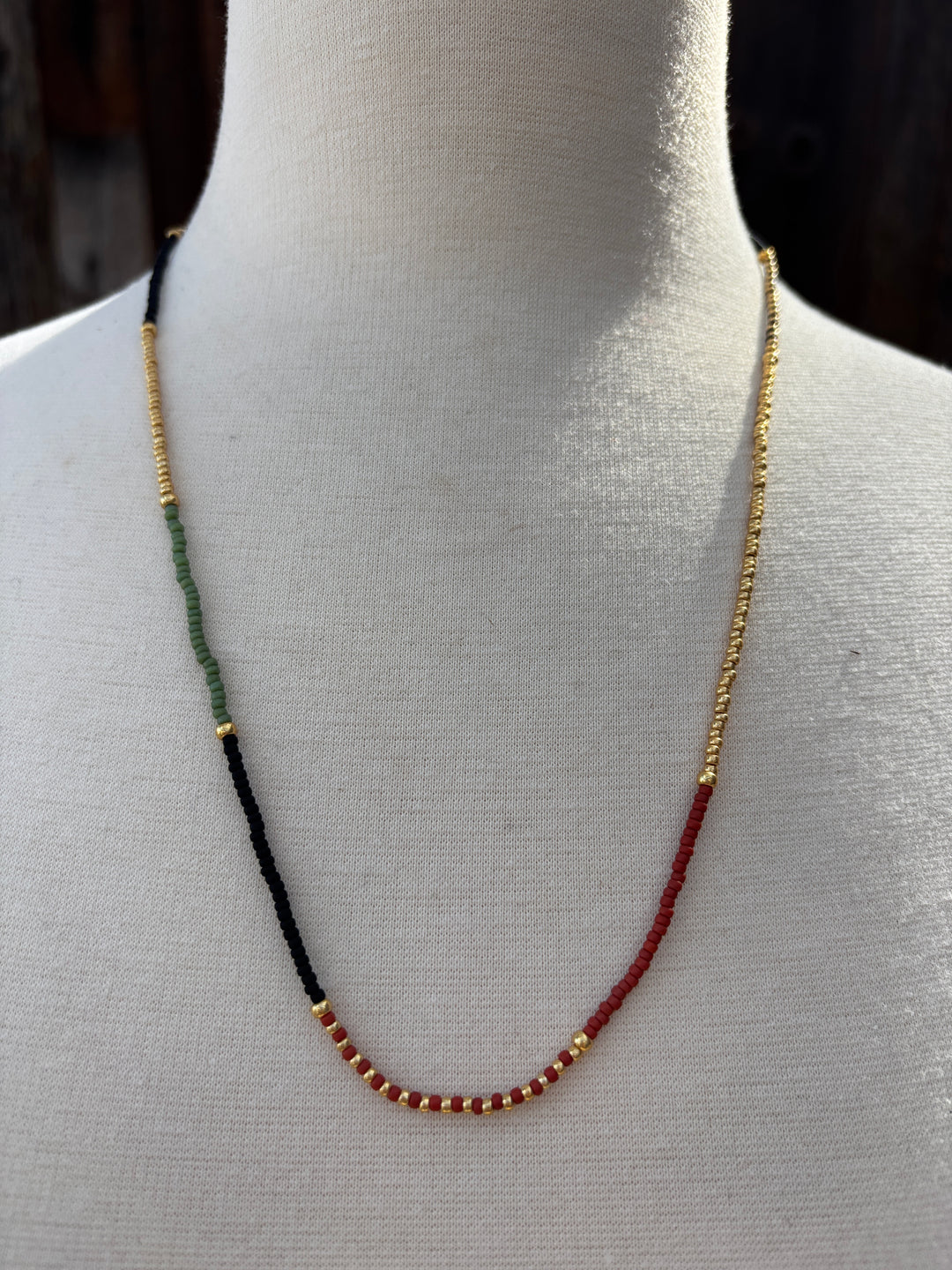 Anna Beck Mixed Bead Necklace 22"