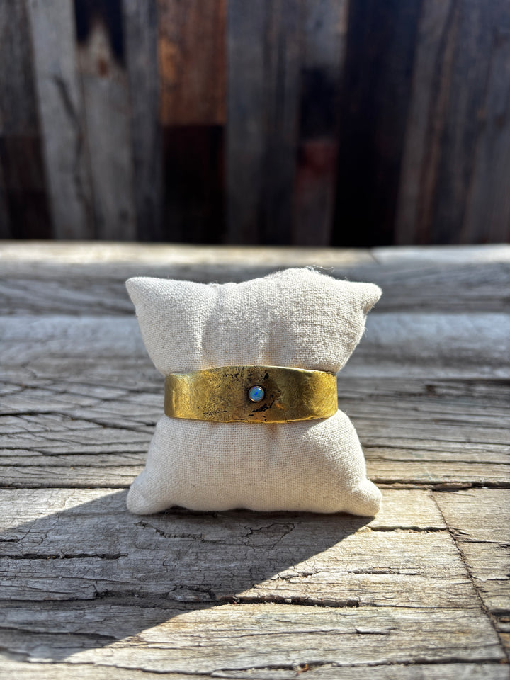CLP Opal on Bronze Cuff