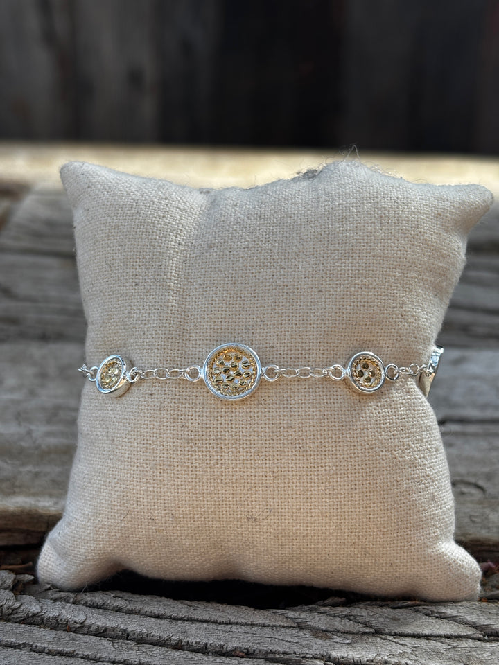 Anna Beck Classic Station Bracelet - Gold/Silver