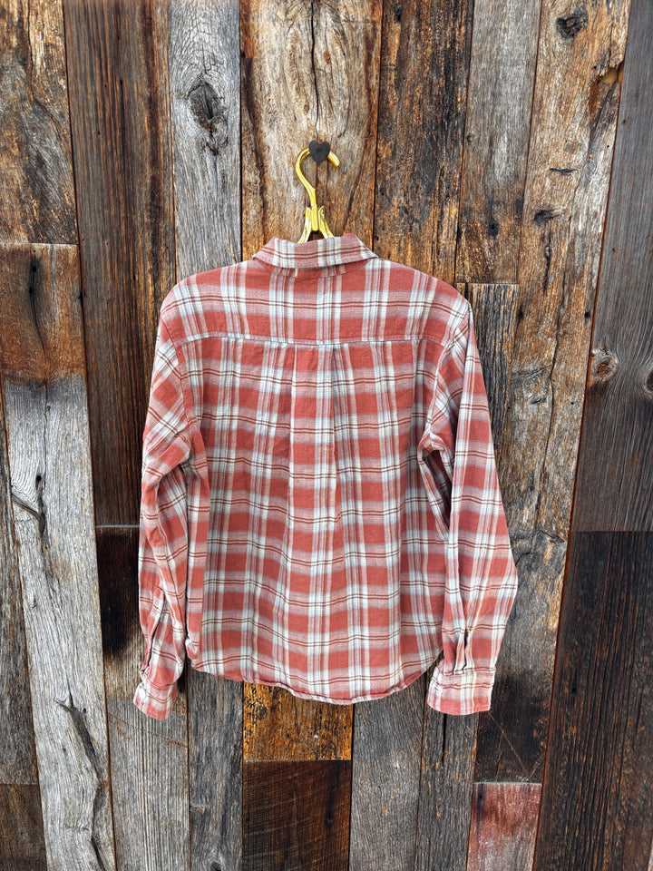 Llea Blue Lili Flannel Cotton Plaid Oat