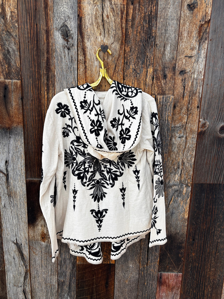 Johnny Was Biya Short Hoodie- Canoga