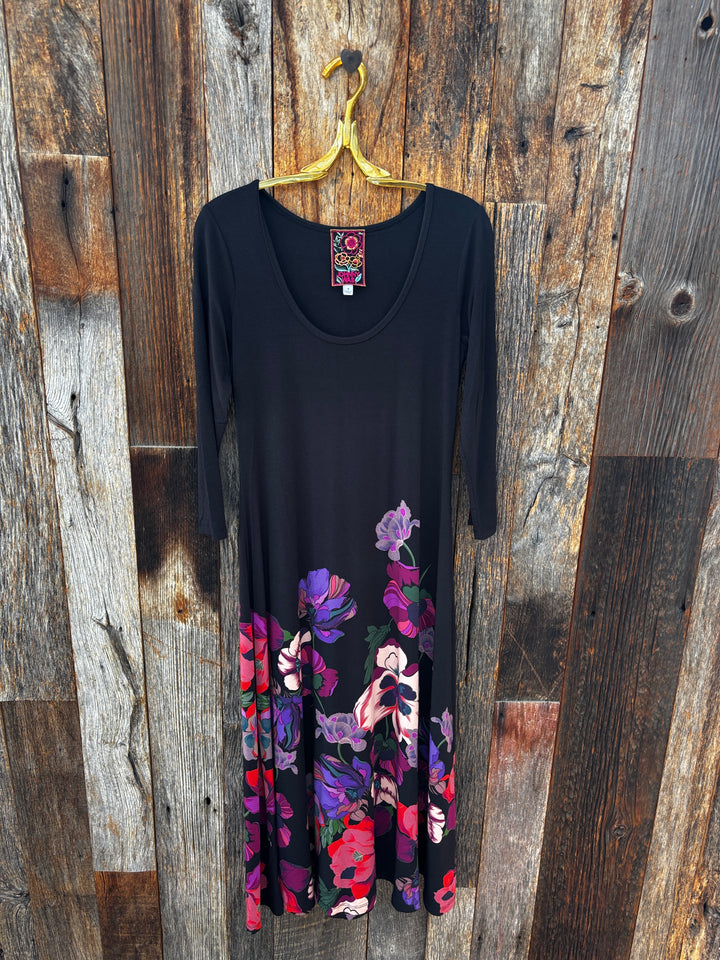 Johnny Was The Janie Favorite 3/4 Sleeve Scoop Neck Dress