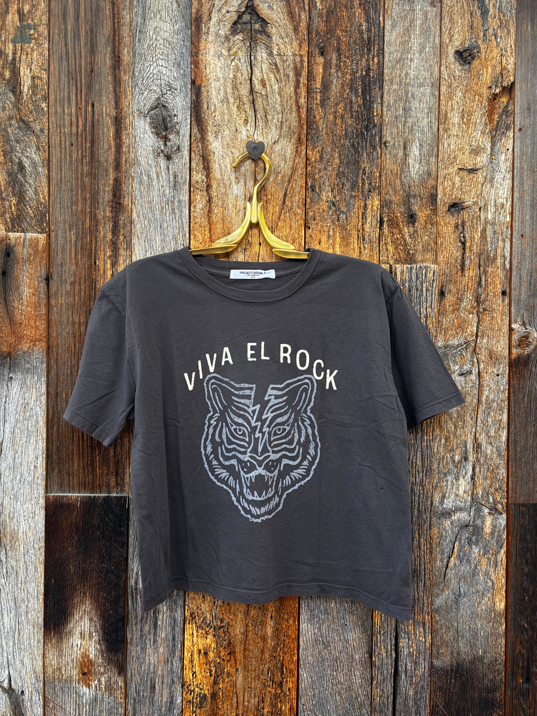 Project Social T Viva El Rock Tee- Vintage Black
