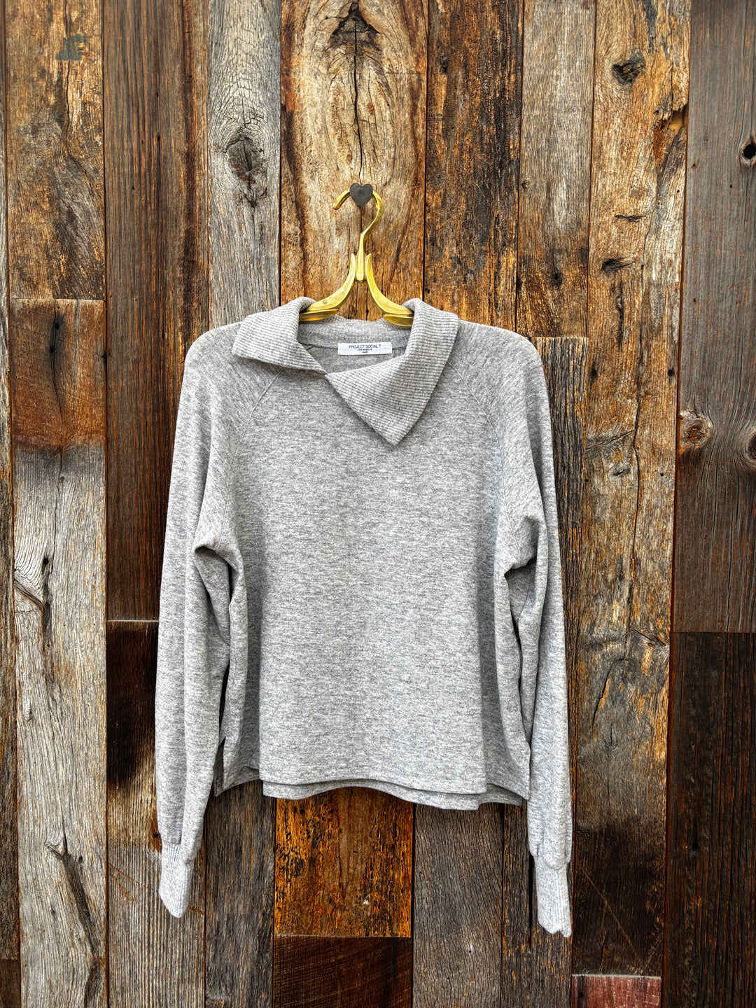 Project Social T Slow Morning Pullover- Heather Grey