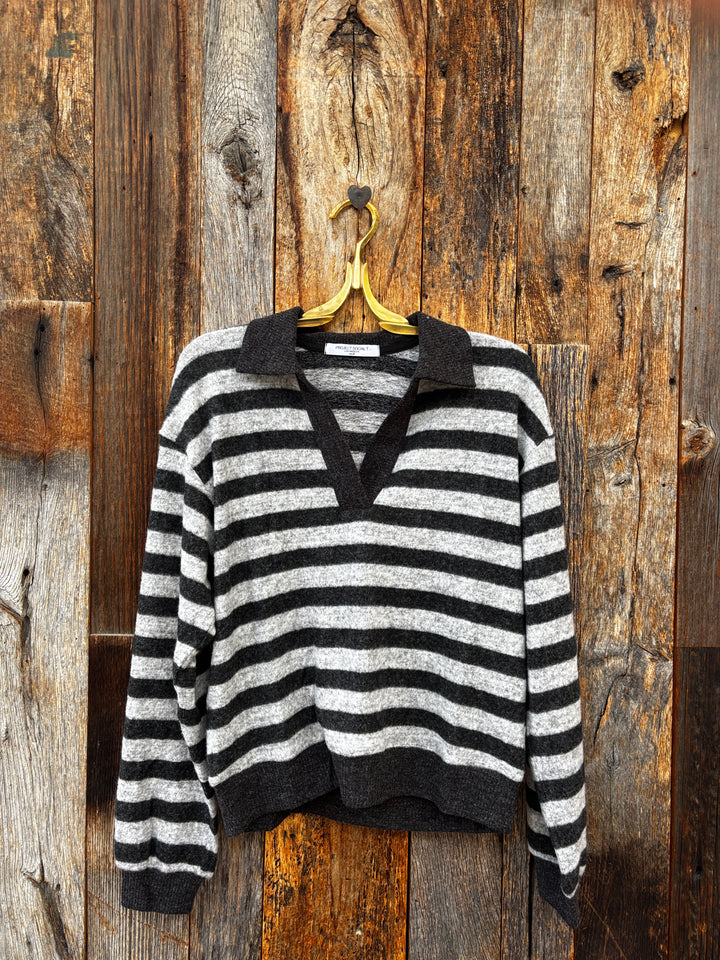 Project Social T Newport Pullover- Charcoal/Heather Grey