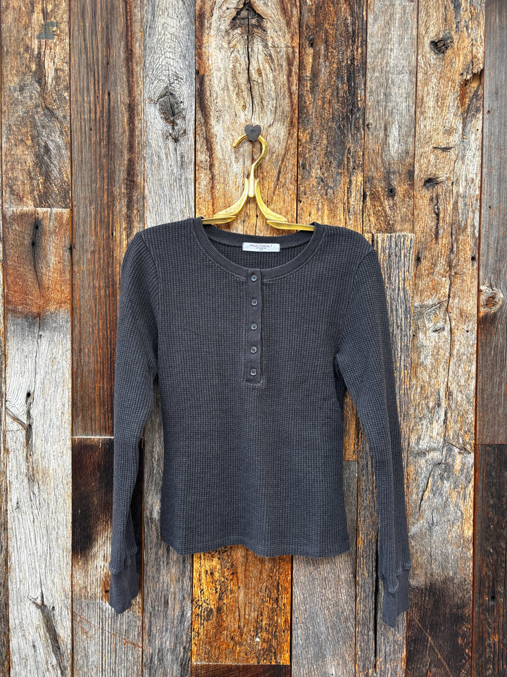Project Social T Coastal Henley- Black
