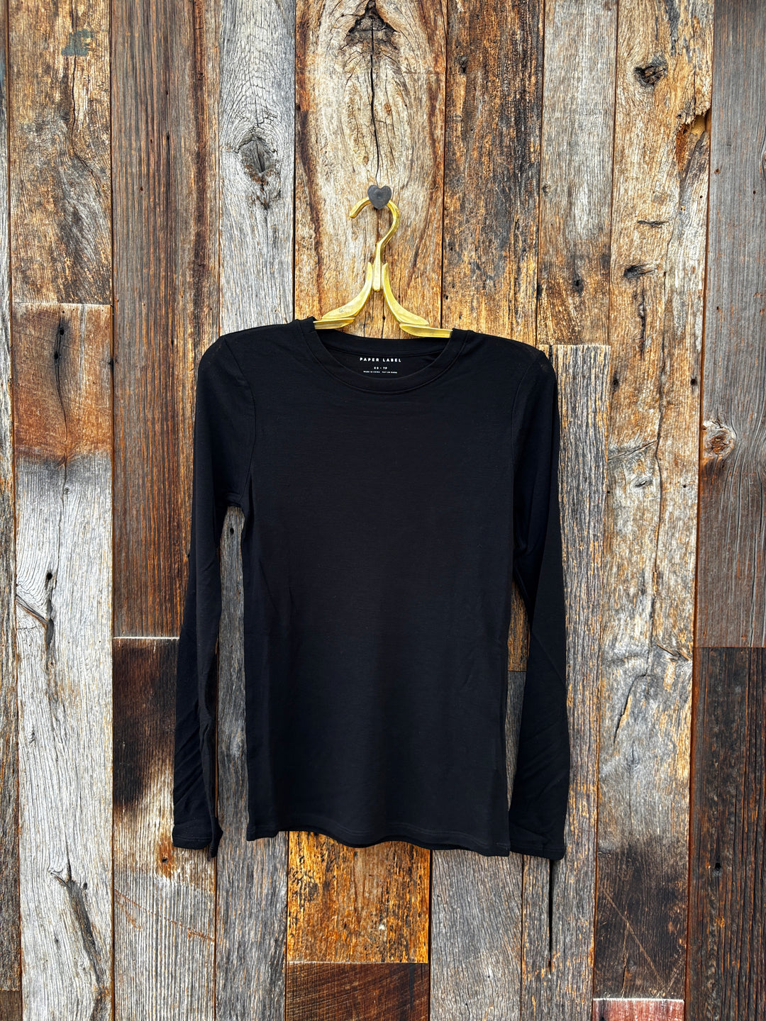 Paper Label Bree Slim Crew- Black
