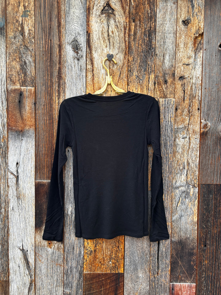 Paper Label Bree Slim Crew- Black