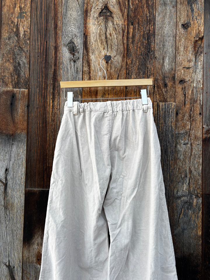 Llea Blue Claudia (Polly) Velvet Pants Oat