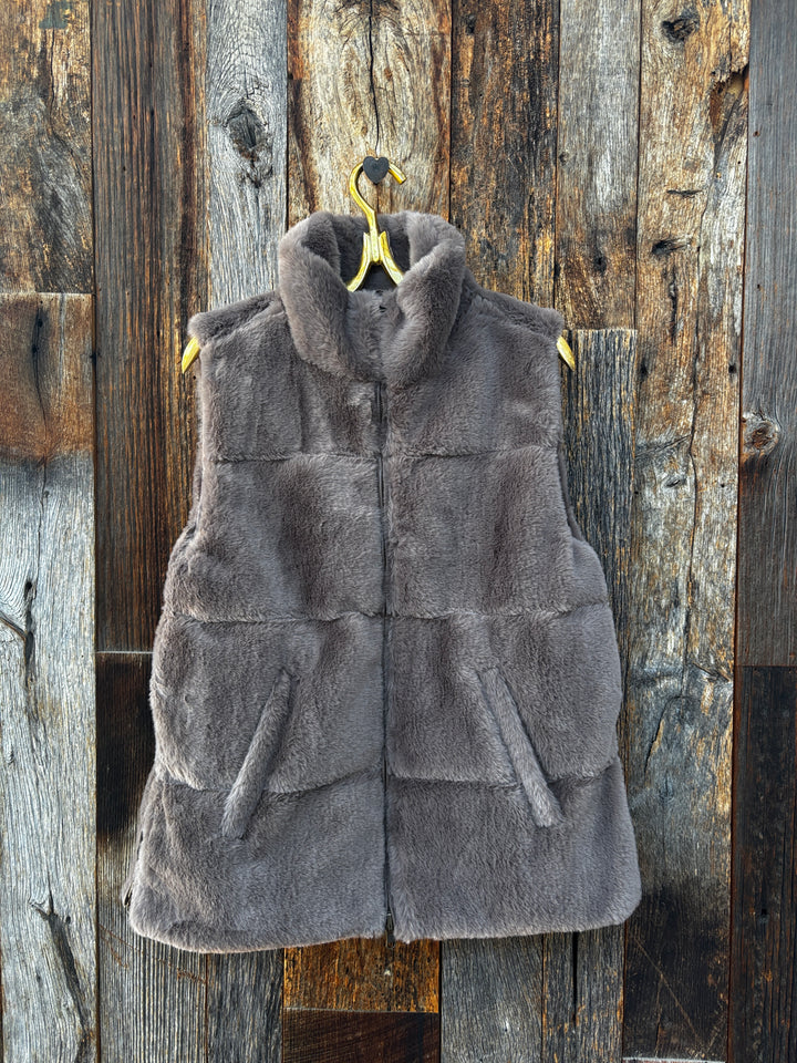 Dylan Sarah Side-Zip Vest Soft Brown