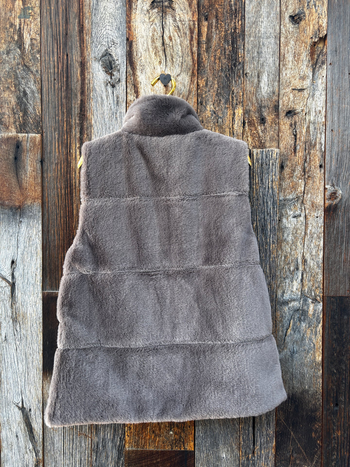 Dylan Sarah Side-Zip Vest Soft Brown