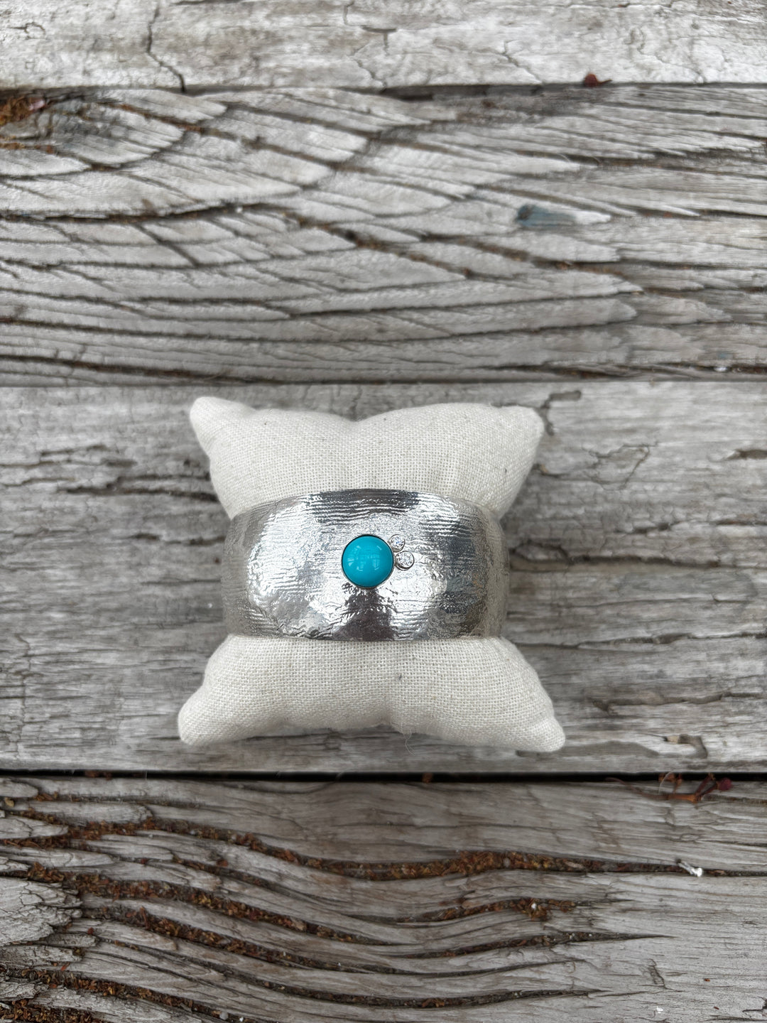 Ashton Jewelry Turq. & Diamond Line Cuff