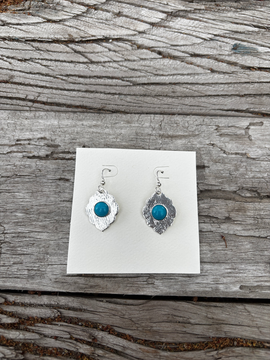 Ashton Jewelry Leaf Line Turq. Earrings