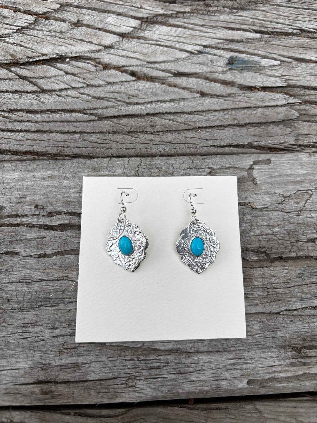 Ashton Jewelry Leaf Fiore Turq. Earrings