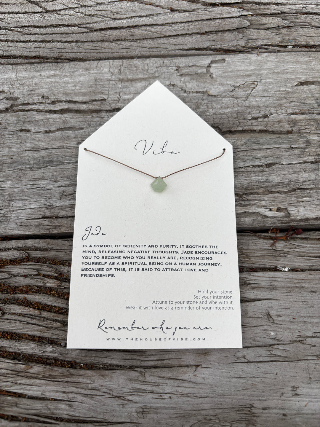 Vibe Jade Pentagon Necklace