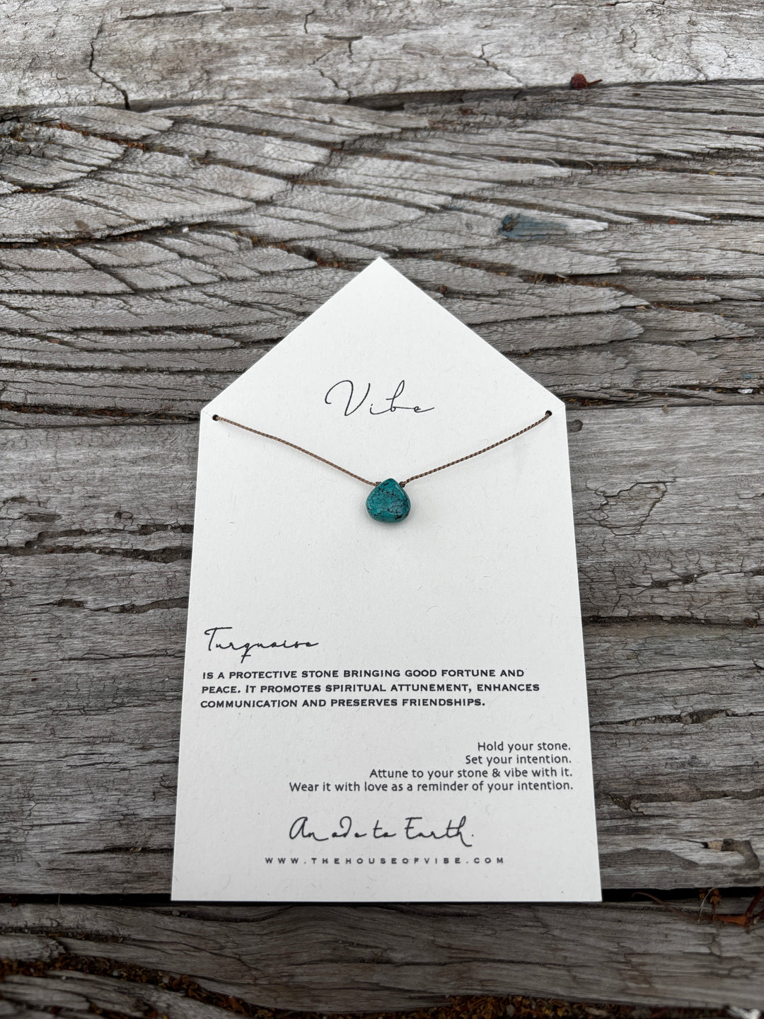 Vibe Turquoise Drop Necklace