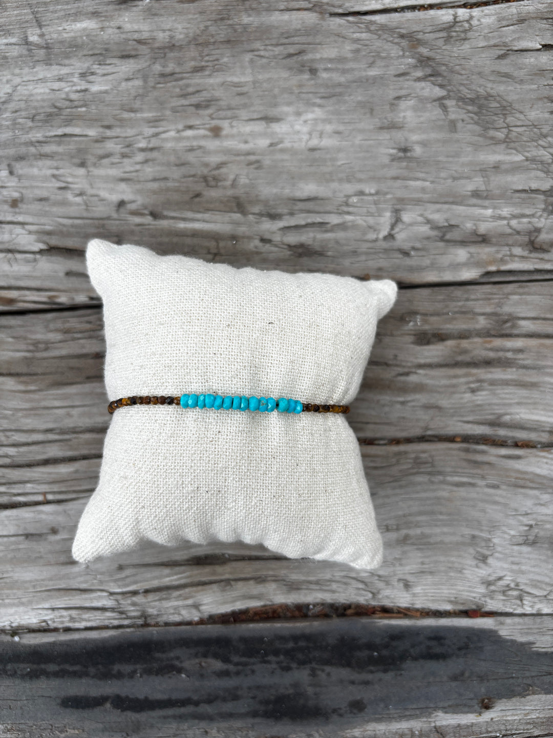 Margaret Solow Tiger's Eye/Turq. Bracelet RSB-TE/TURQ