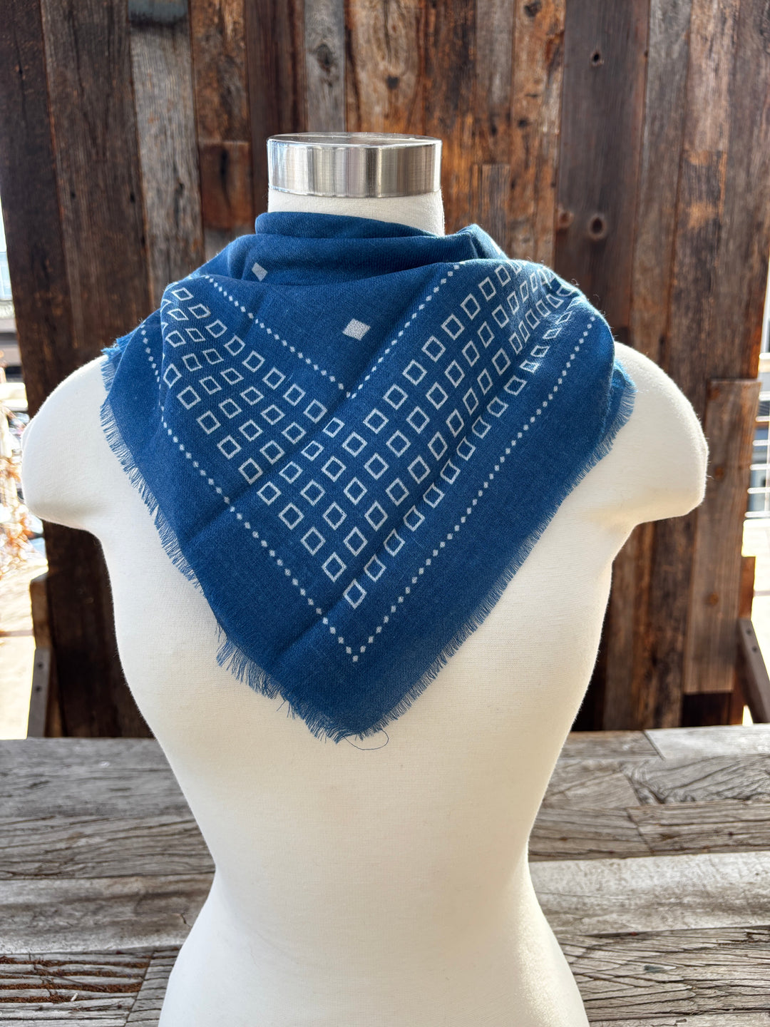 Wyeth Brooks in Indigo Bandana