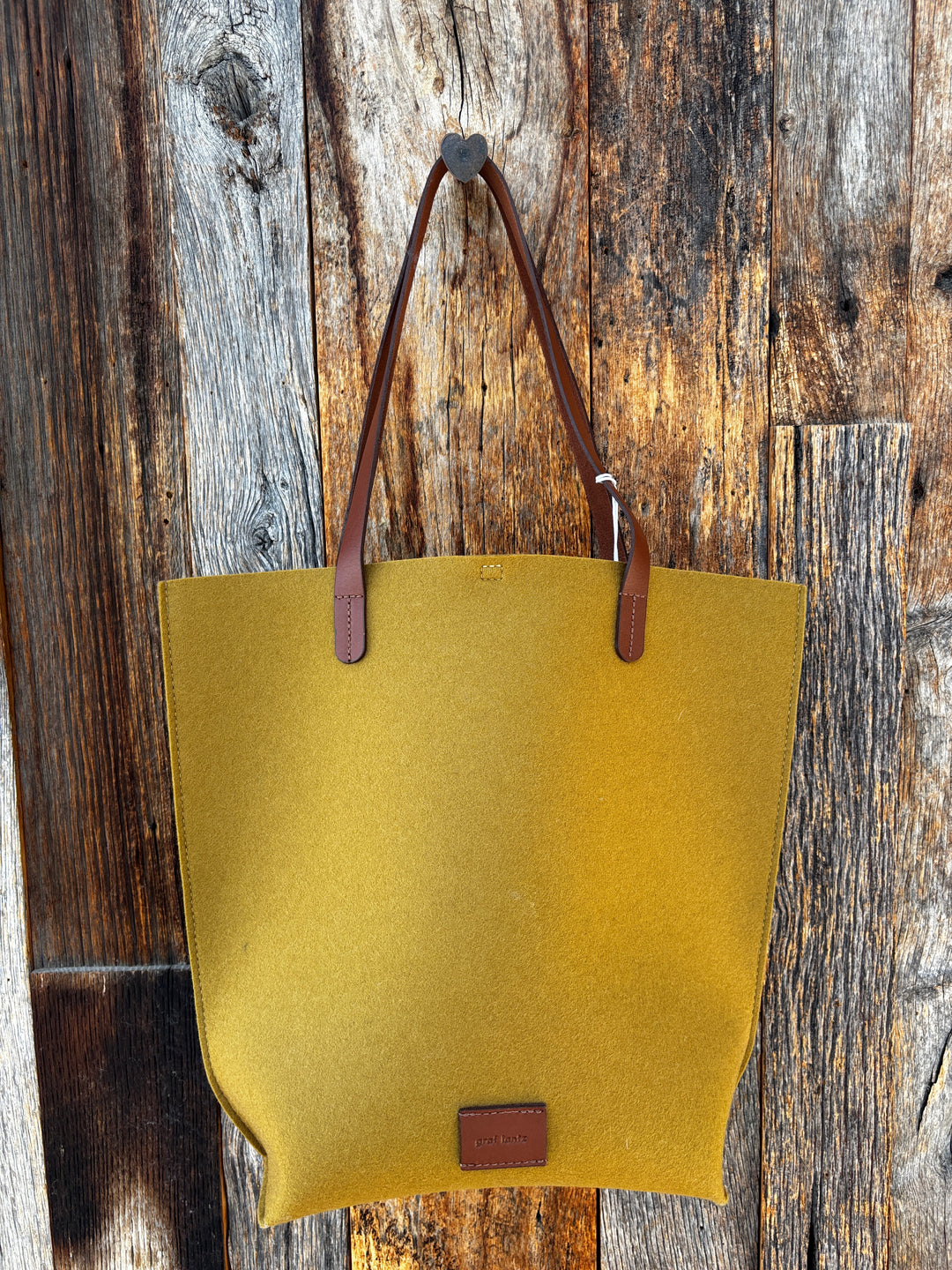 Graf Lantz Hana Merino Wool Tote Brine Sienna