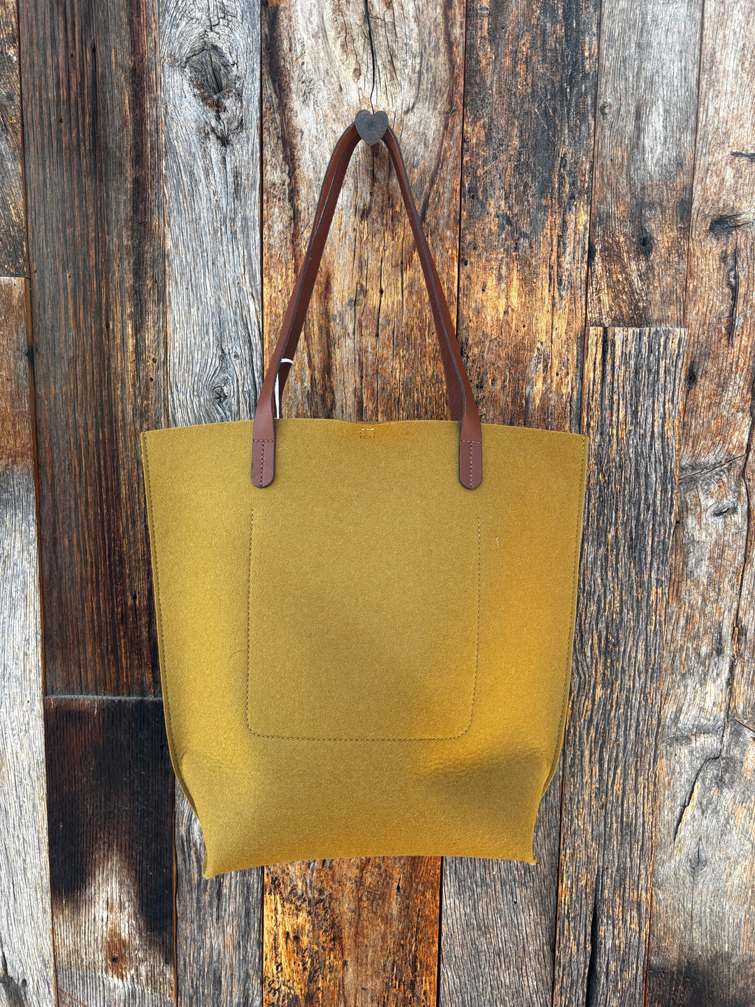 Graf Lantz Hana Merino Wool Tote Brine Sienna