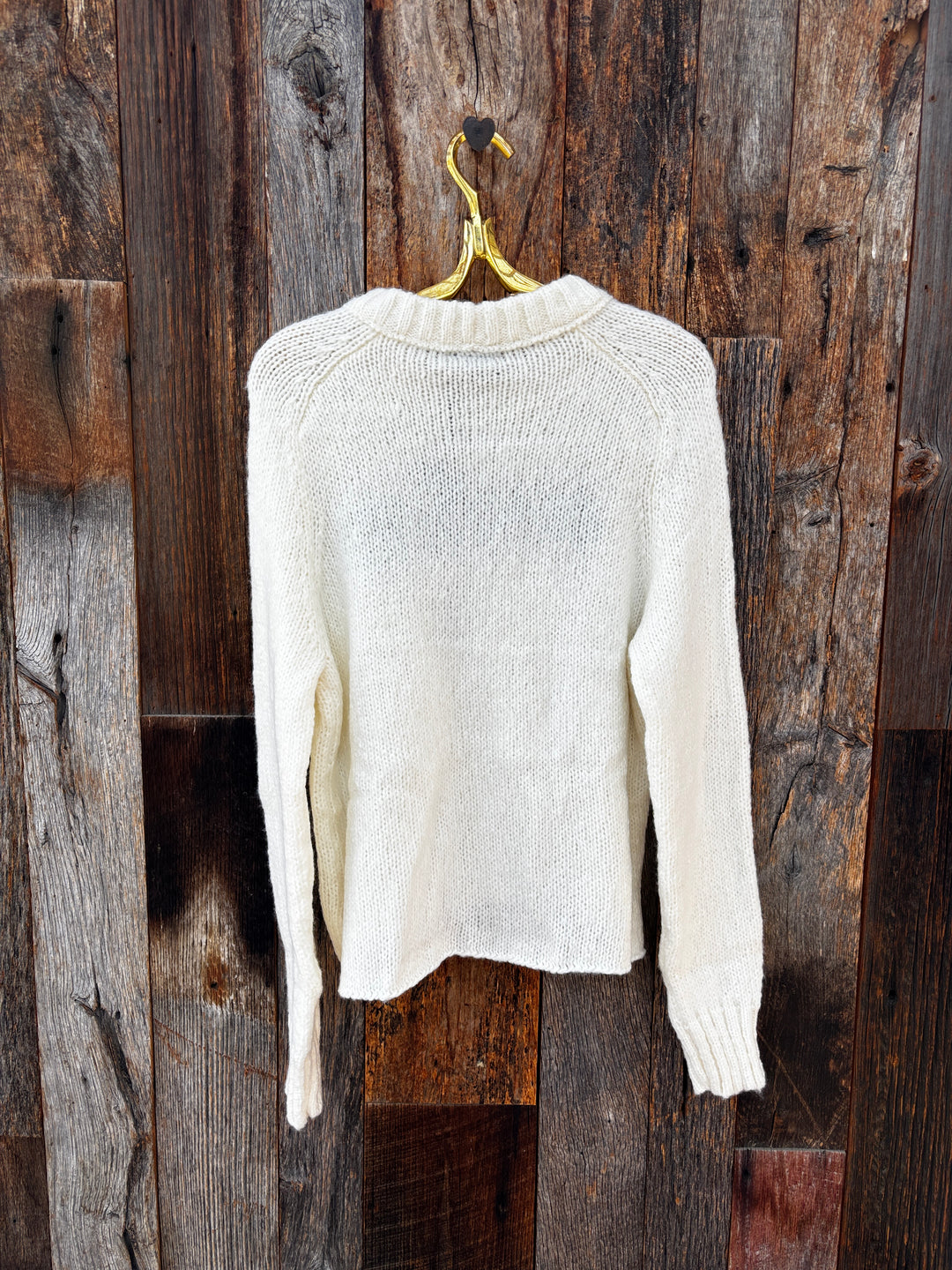 Wooden Ships Après Raglan Crew Poodle Snow/Black