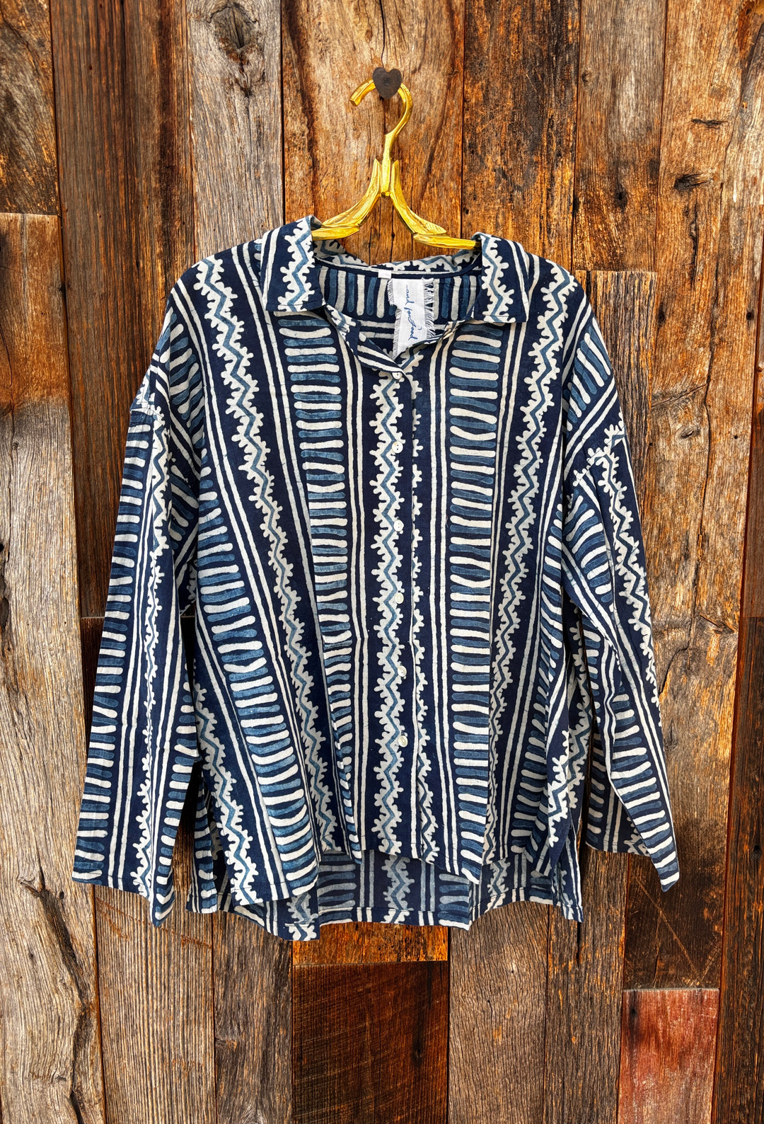 ... And For Good Relaxed Boyfriend Shirt Indigo Nomad