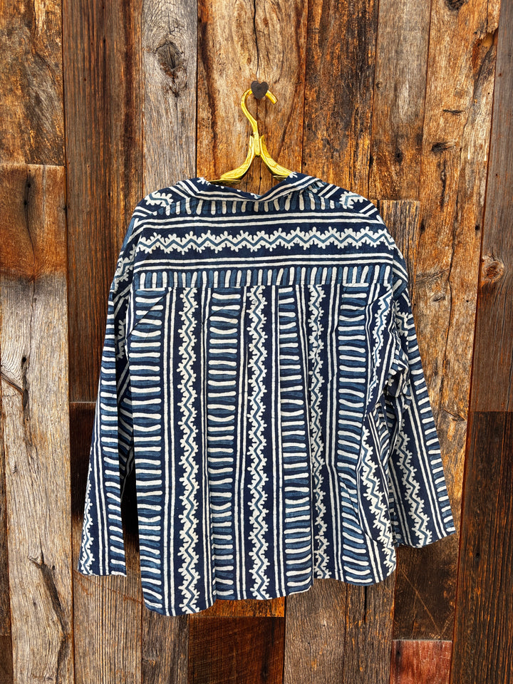 ... And For Good Relaxed Boyfriend Shirt Indigo Nomad