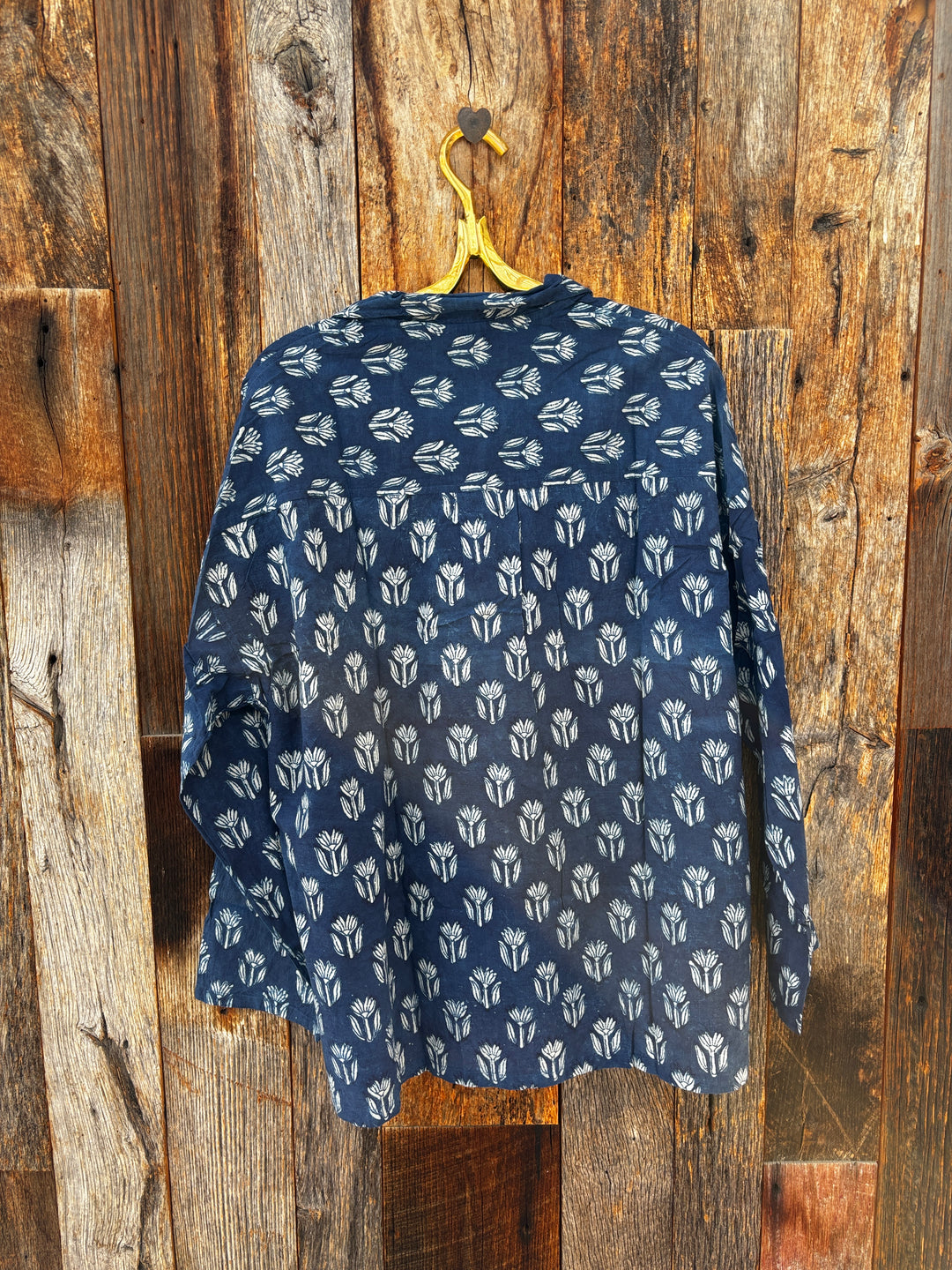 ... And For Good Relaxed Boyfriend Shirt Indigo Tulip