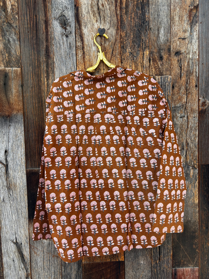 ...and for Good Relaxed Boyfriend Shirt Hydrangea Mini Amber