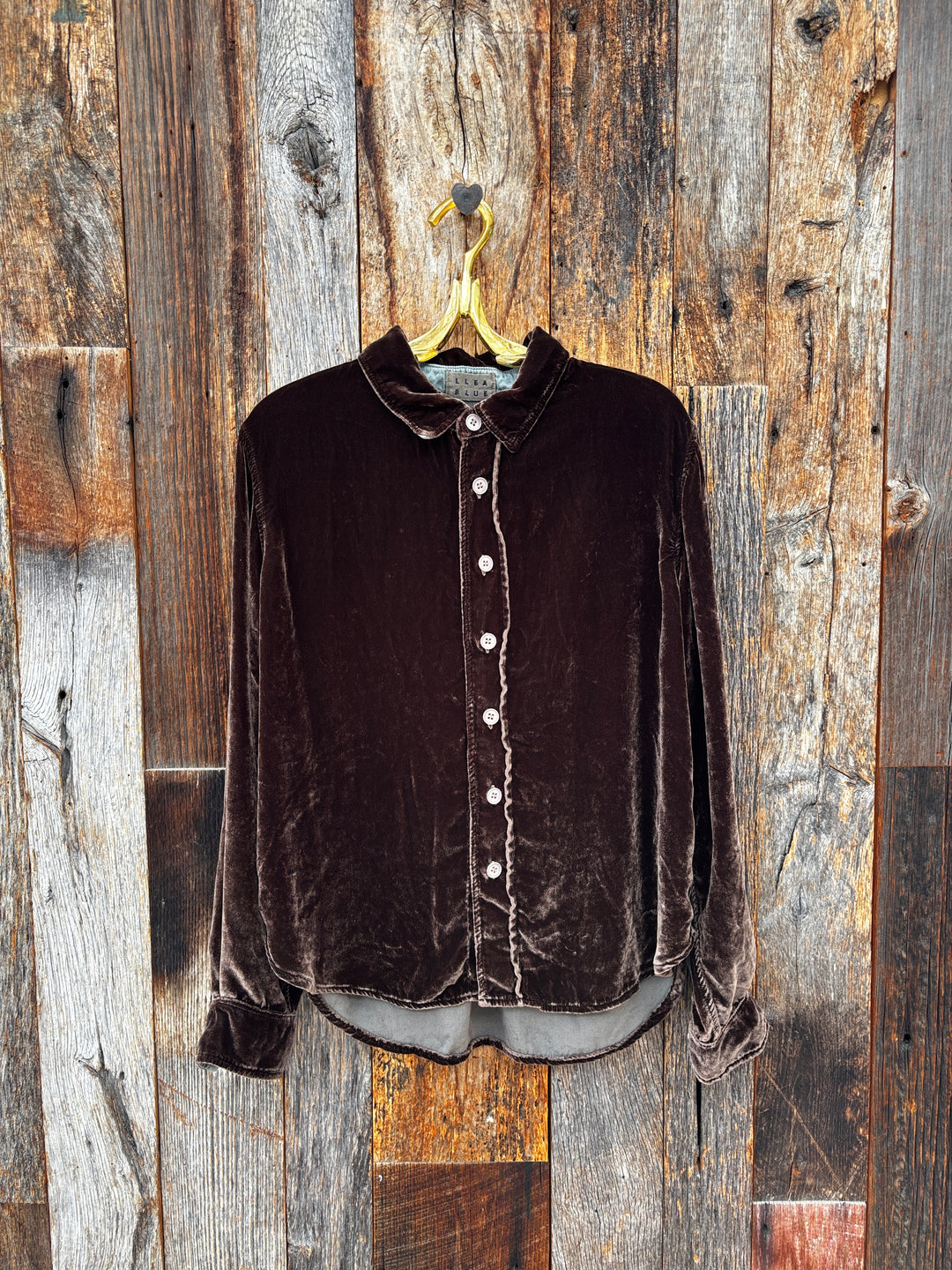Llea Blue Lili Velvet Top Bark