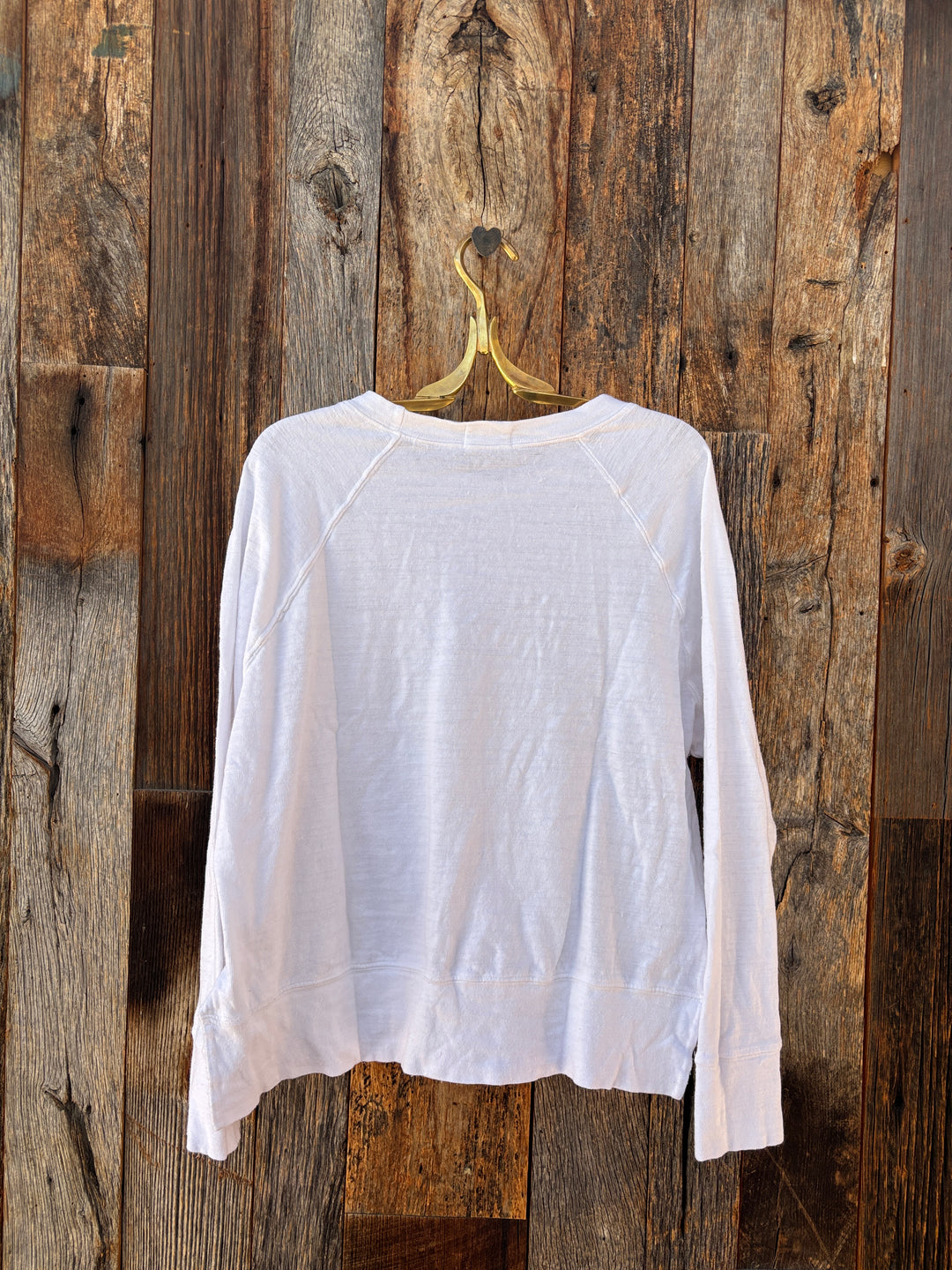 Llea Blue Addy Raglan Sweatshirt White