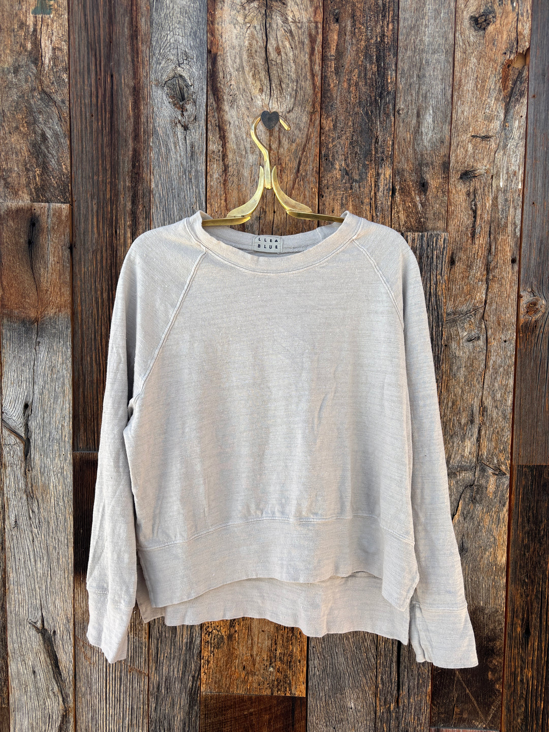 Llea Blue Addy Raglan Sweatshirt Oat