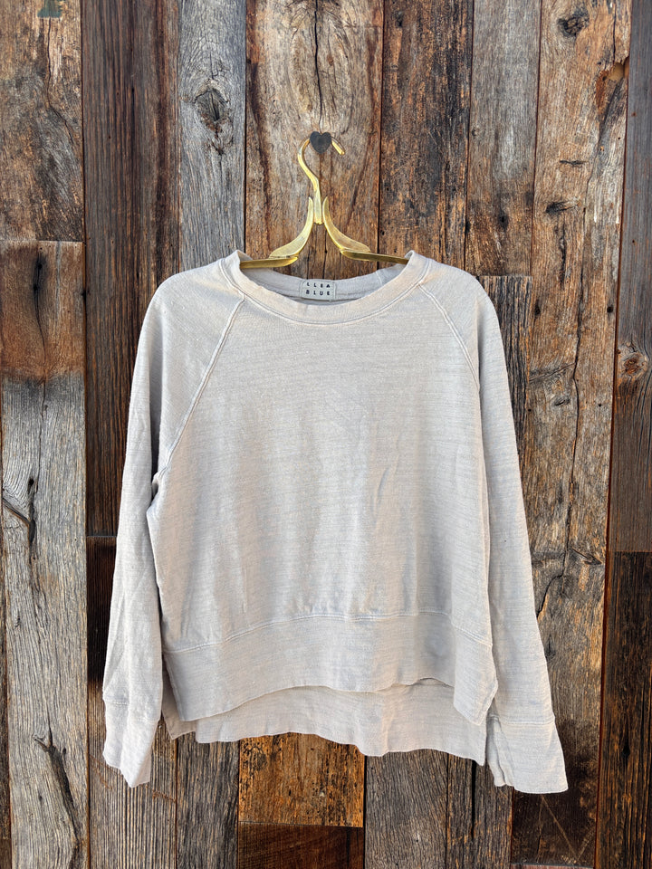 Llea Blue Addy Raglan Sweatshirt Oat