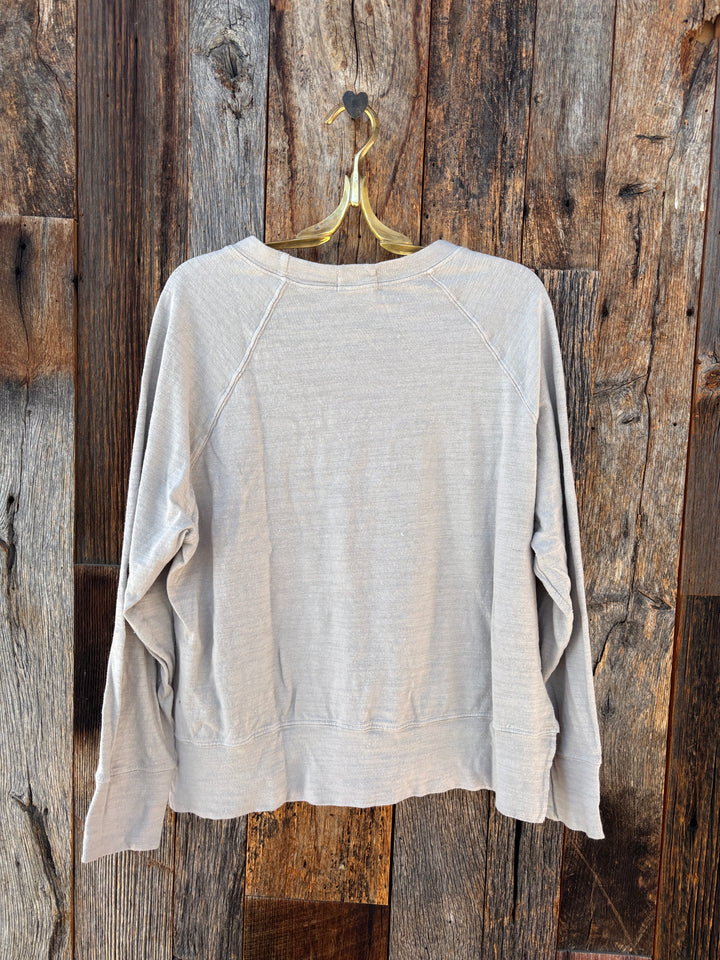 Llea Blue Addy Raglan Sweatshirt Oat