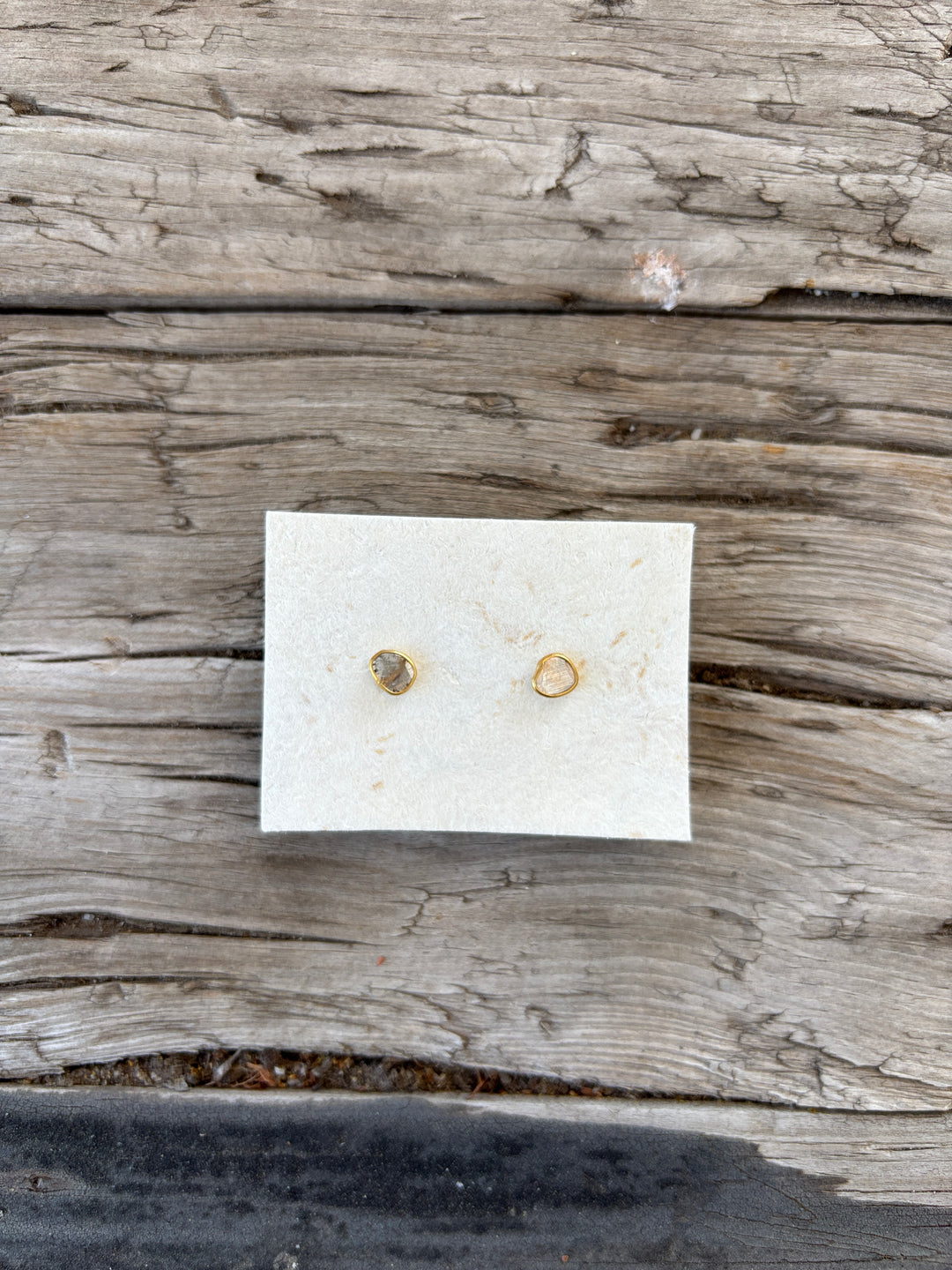 River Song Diamond Slice Post Earrings