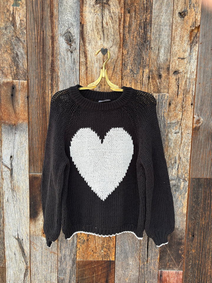 Wooden Ships Ava Raglan Crew Cotton Black/Almond Butter