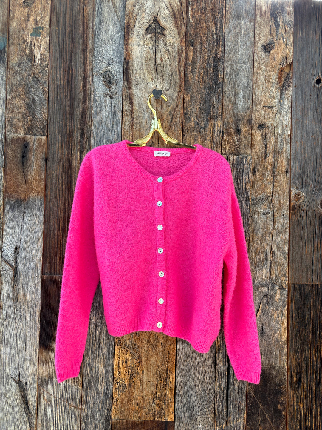 American Vintage Vitow Sweater in Rose Fluo Chine