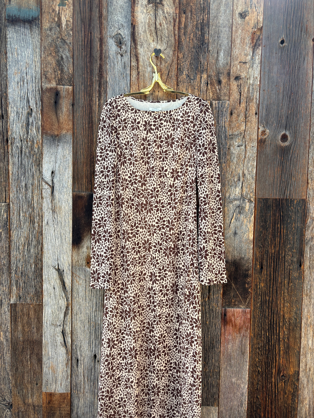 Z Supply Cambell Floral Maxi Dress Chocolate Cherry