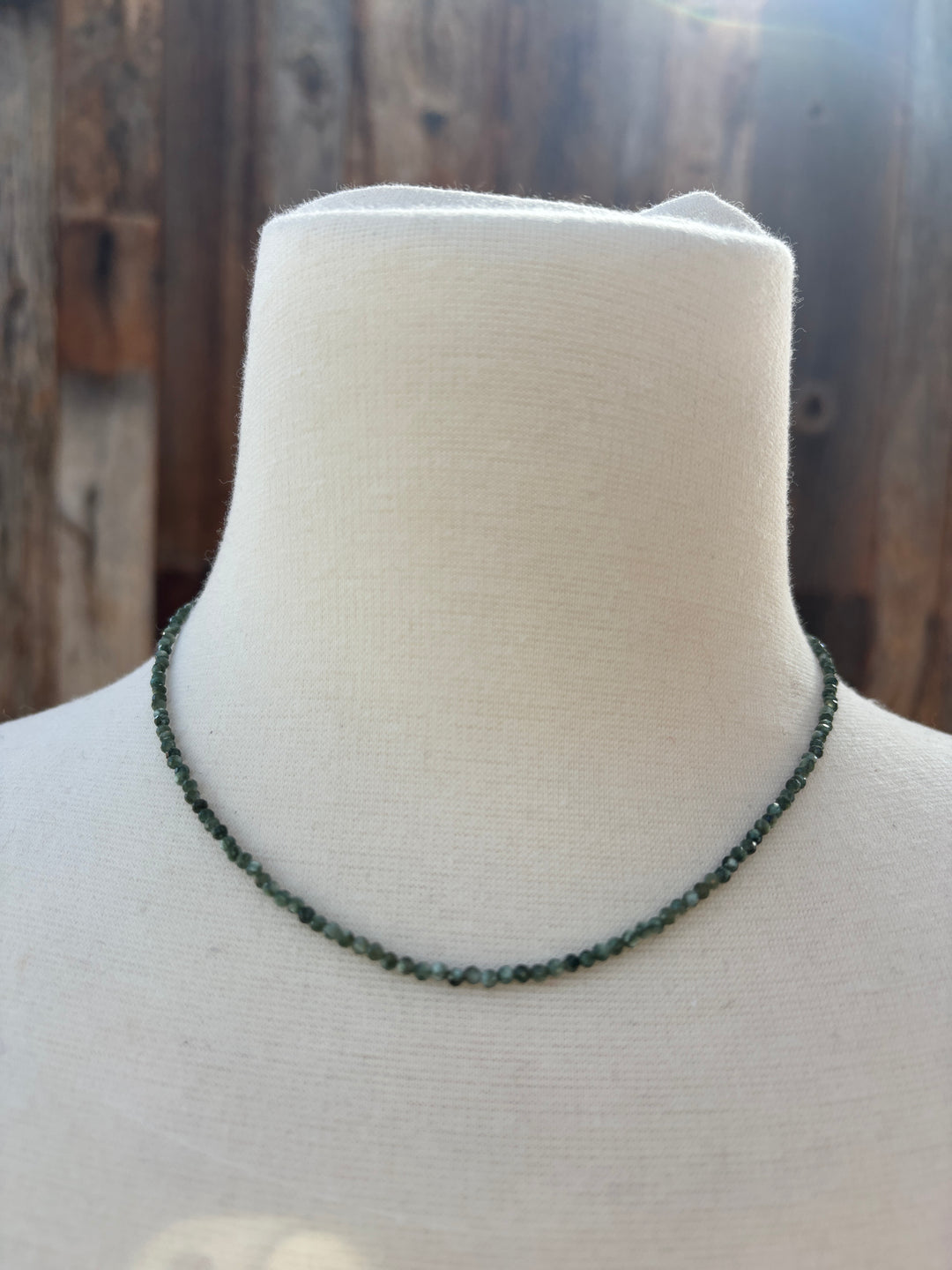 Radiant Malas Seraphinite Tiny Intention Necklace 16"