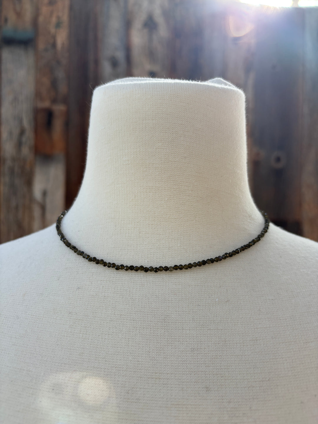 Radiant Malas Golden Obsidian Tiny Intentions Necklace 16"