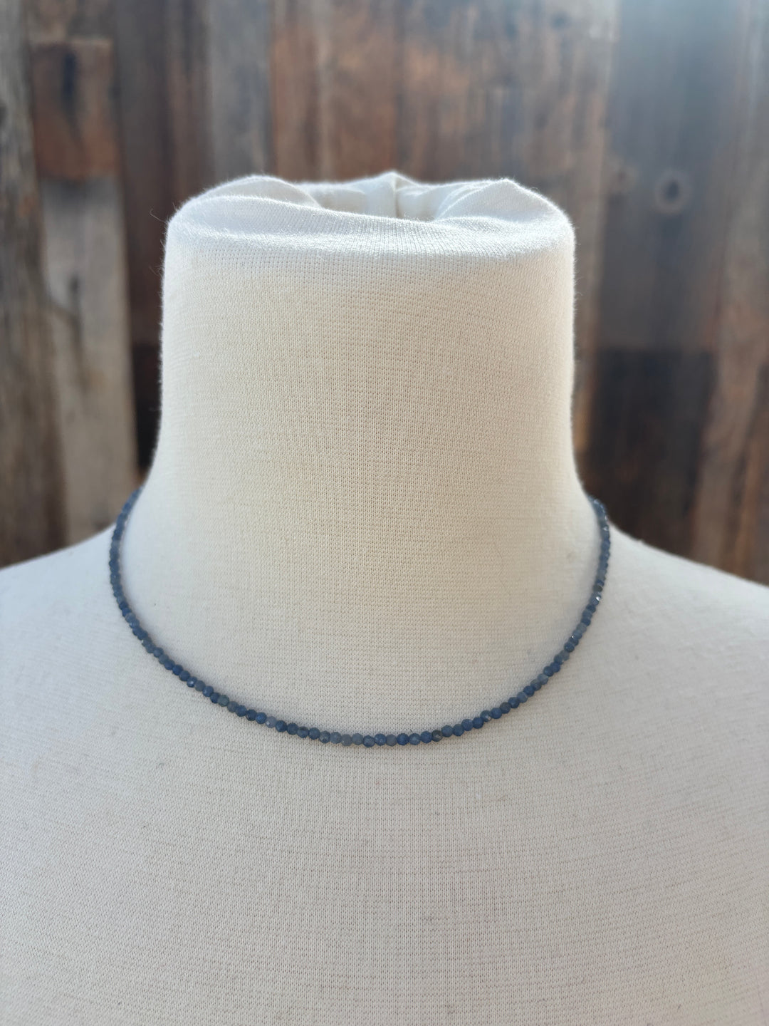 Radiant Malas Blue Sapphire Tiny Intentions Necklace 16"