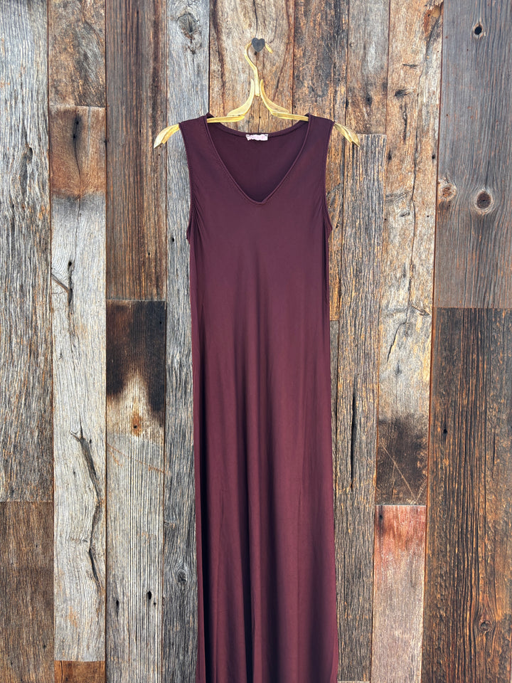 Milio Milano Silk V-Neck Bias Cut Maxi Dress