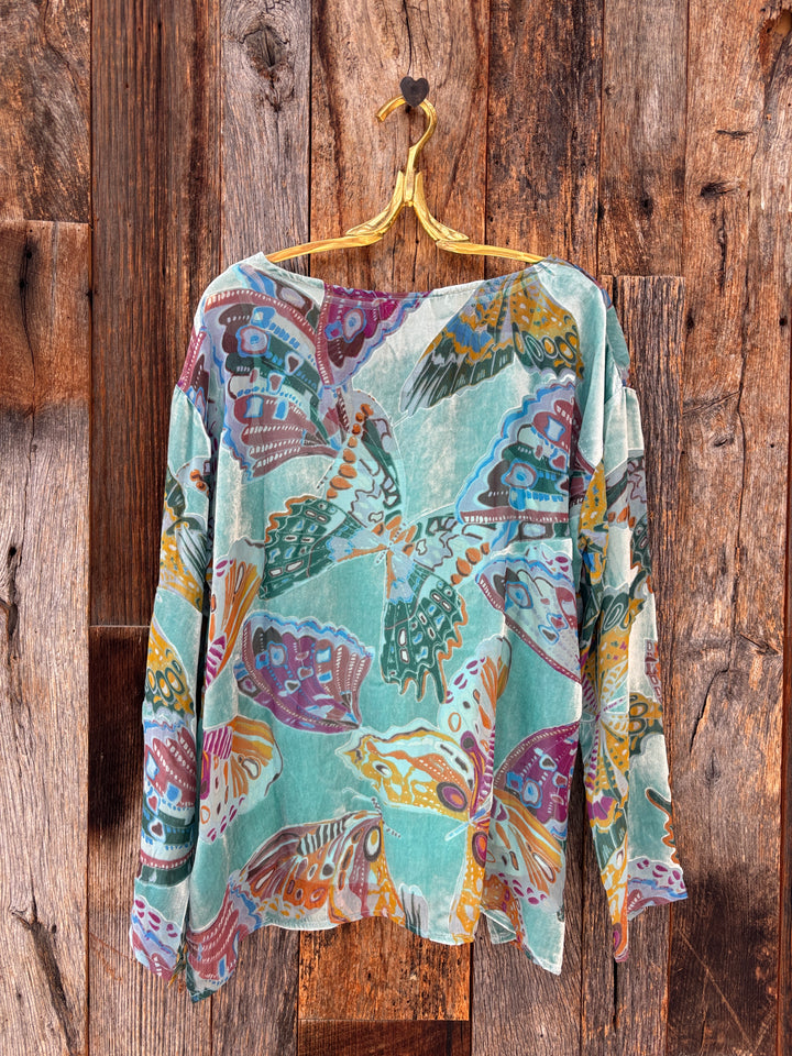 Johnny Was Leo Blouse Ofelia Burnout