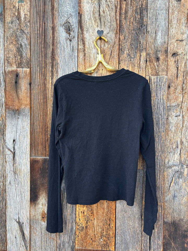 Perfect White Tee Moira Cotton Cashmere Cardigan Black
